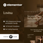 Lovina- 瑜伽馆服务 Elementor 模板套件