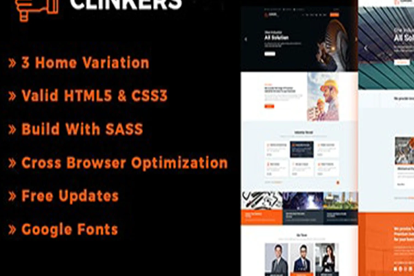 Clinkers – 工业制造与工厂网站模板