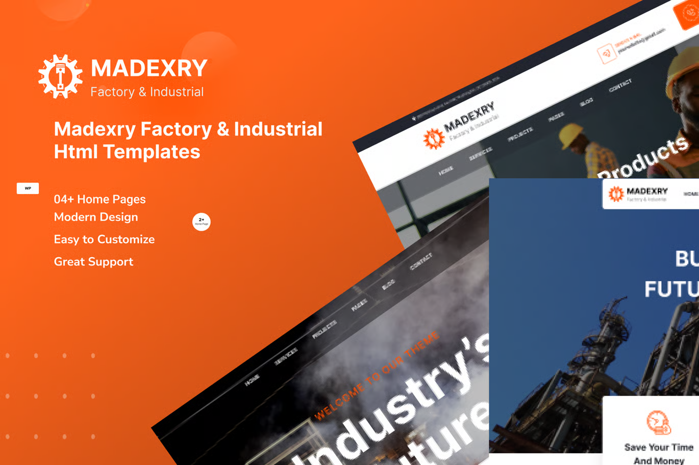 Madexry — 工厂工业 HTML 模板 Preview 1