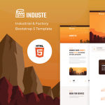 Induste — 工业工厂 Bootstrap 网站模板