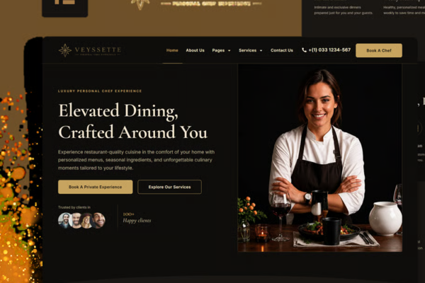 Veyssette – 私厨定制服务 Elementor Pro 模板套件