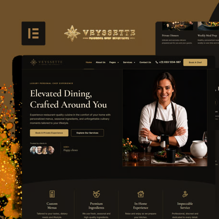 Cover veyssette elementor pro template kit