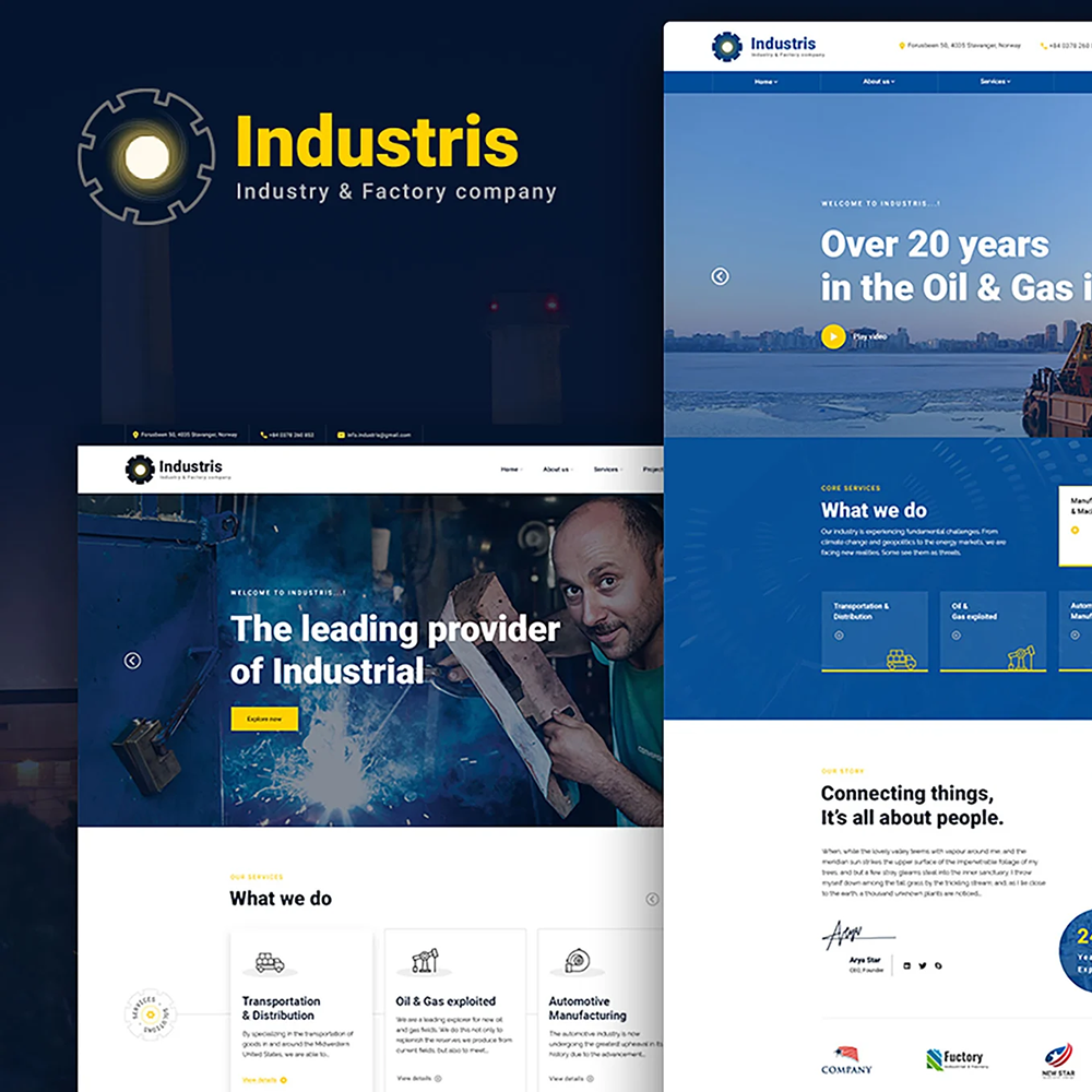 Industris-工厂与工业 HTML5 网站模板