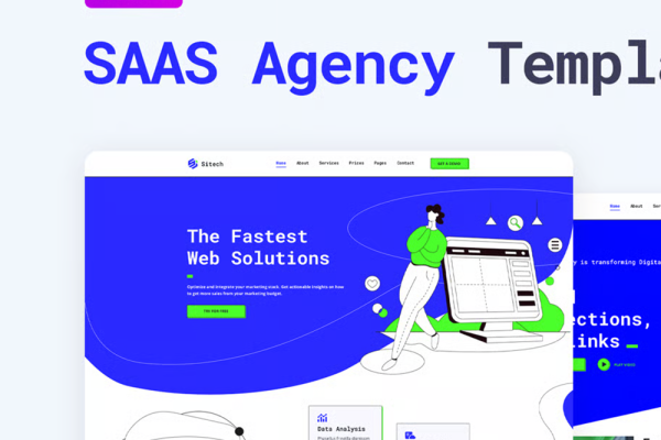 SaaS-企业网站模板