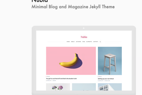 Nubia – 简约博客与杂志风格 Jekyll 主题