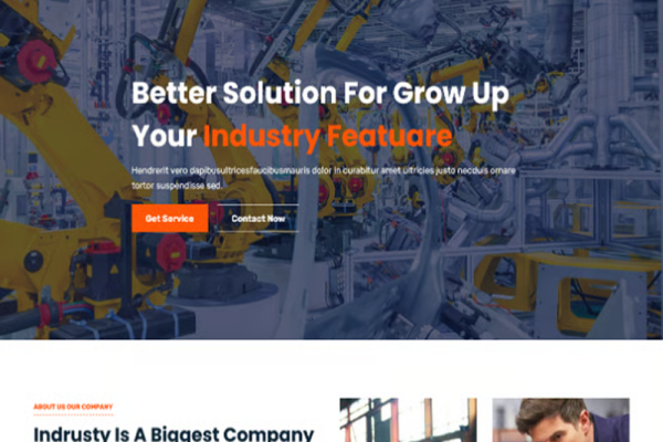 Phactorize – 工厂工业 HTML5 网站模板