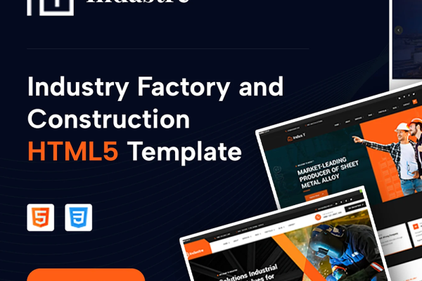 Indastre-工业、工厂与建筑行业 HTML5 网站模板